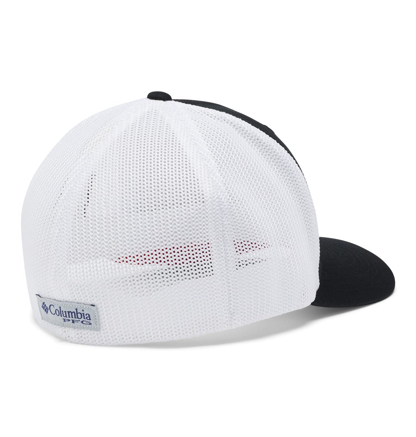 Columbia Unisex Collegiate PFG Mesh Fish Flag Ball Cap, UGA - Black, L/XL
