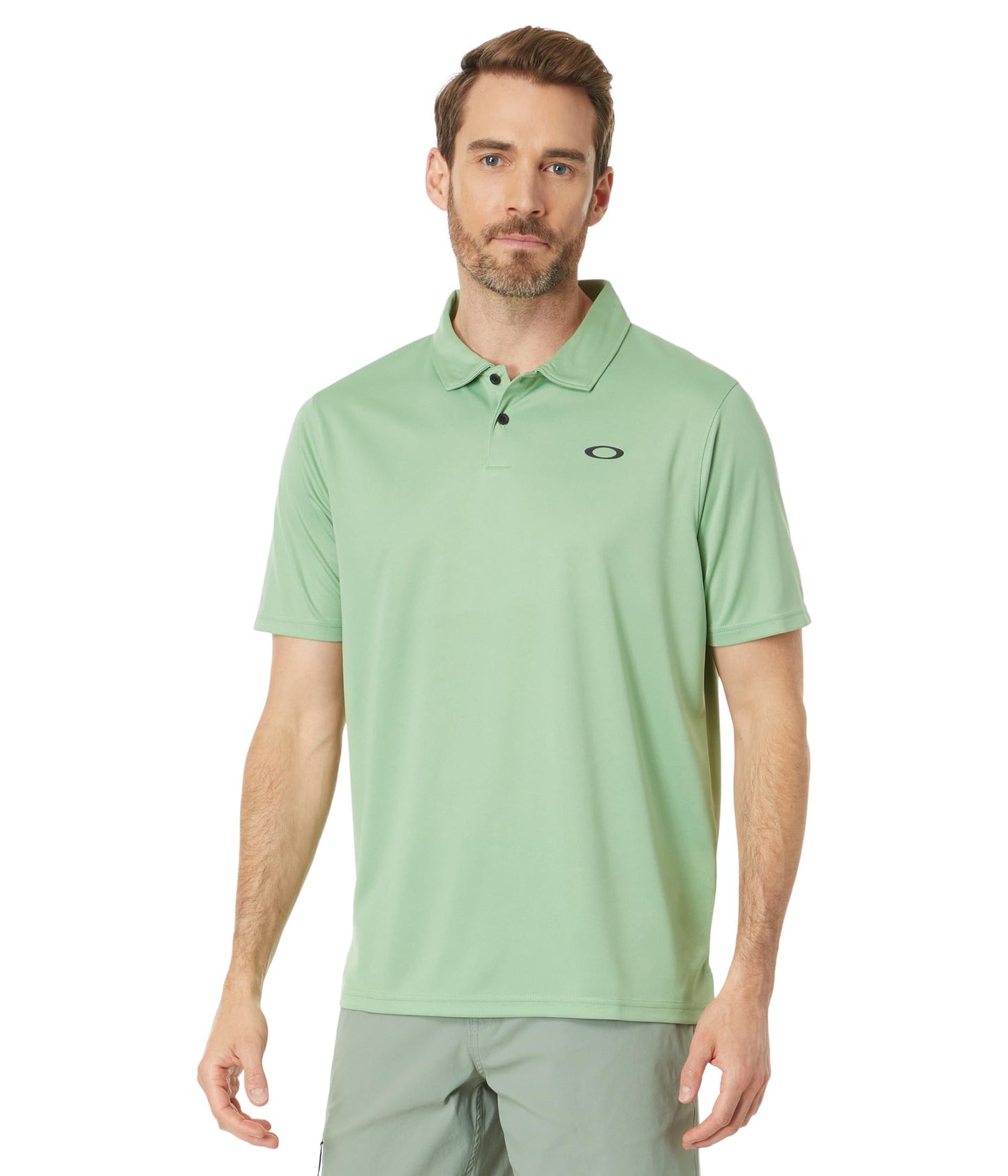 Oakley Men's Icon Thermonuclear Protect Recycled Polo Shirt, New Jade, XX-Large