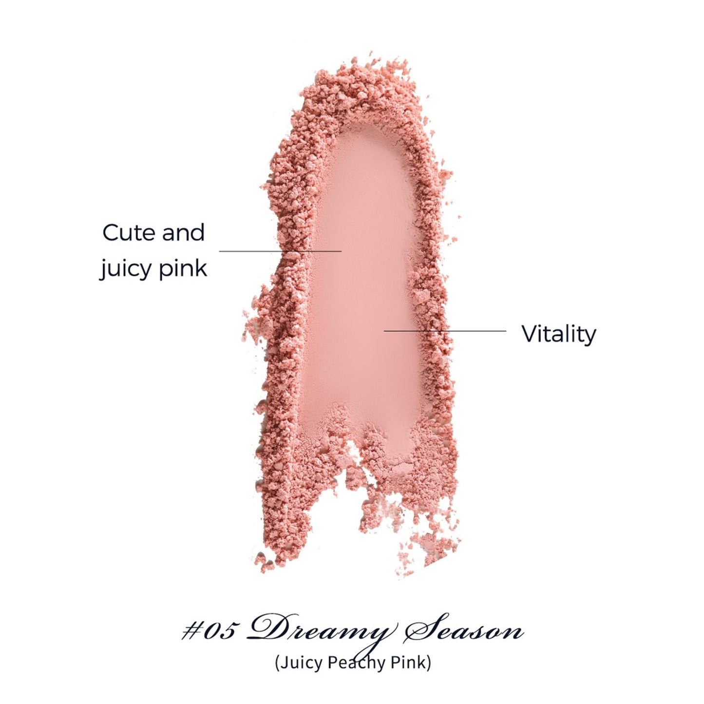 Flower Knows Swan Ballet Embossed Blush,Matte Finish,Buildable & Blendable Makeup Blush for Cheeks,Soft & Long-lasting for Girls & Women(05 Dreamy Season,5g)