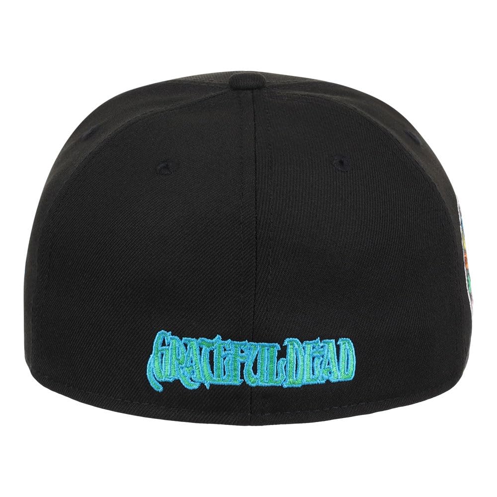 Grateful Dead Dancing Bears Fitted Hat (7 1/4, blk/Gry), Black/Grey