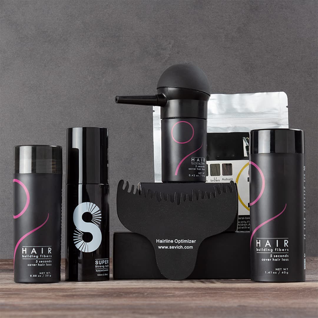 Hair Fibers Hair Building Fibers 100% Undetectable Hair Fuller Thicker,Instantly Cover Sparse Hair 25g/0.88oz (lightgold)