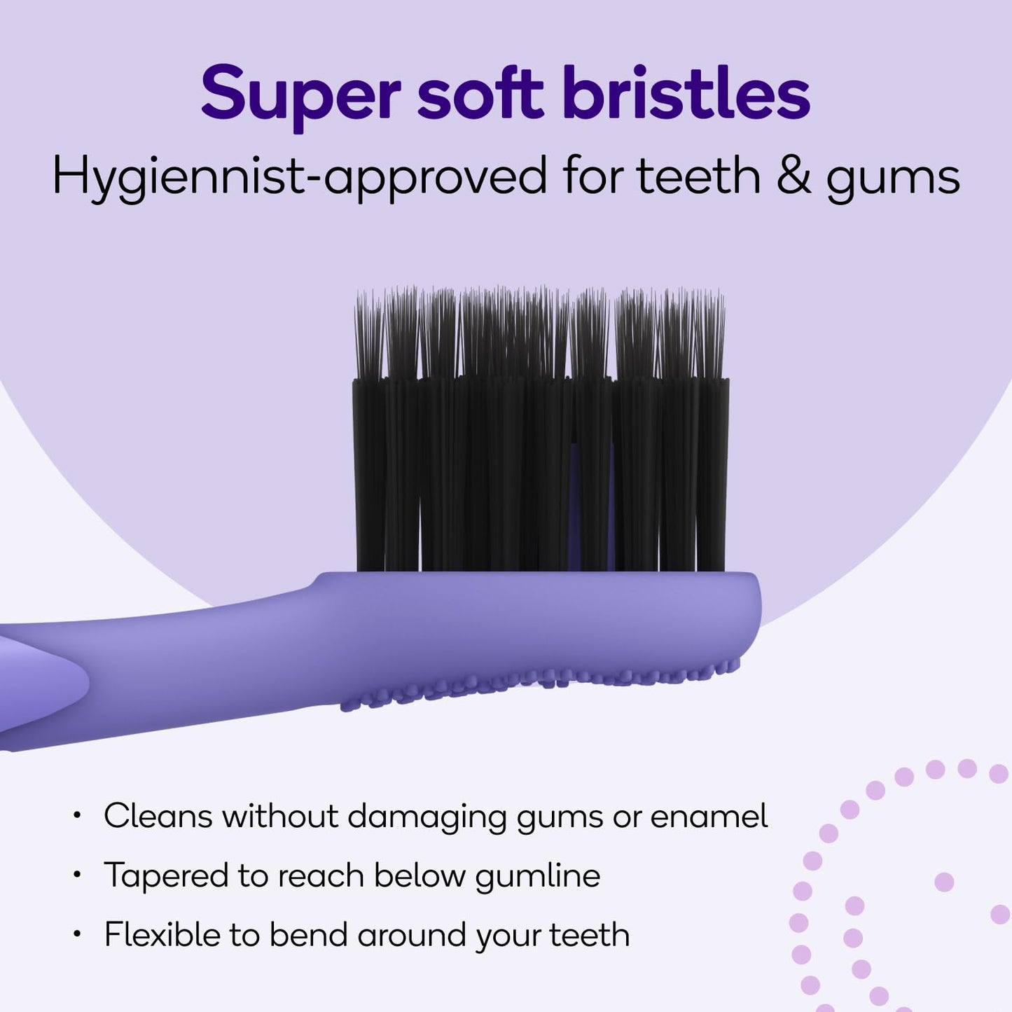 BURST Genuine Replacement Heads for Original Sonic Electric Toothbrush (Lavender/3 Pack) | Ultra Soft Bristles for A Clean Deep | Stain & Plaque Removal