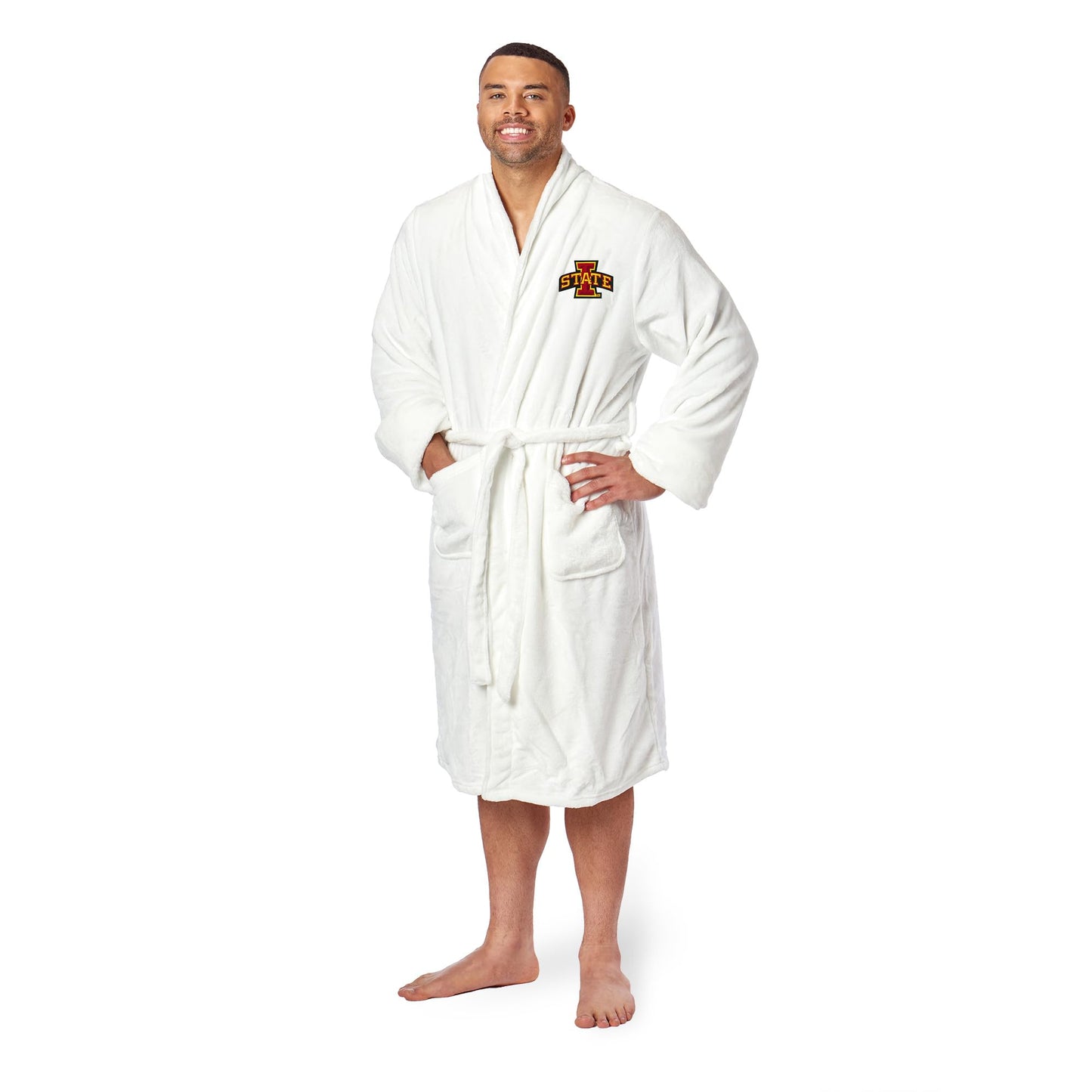 Northwest NCAA Iowa State Cyclones Unisex-Adult Silk Touch Bath Robe, Large/X-Large, Team Colors
