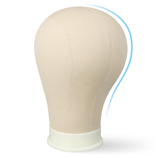 22.5 Inch Mannequin Head for Wig, Canvas Wig Head with Mount Hole, Manikin Head for Wig Making, Styling and Display, Head Contour More Realistic