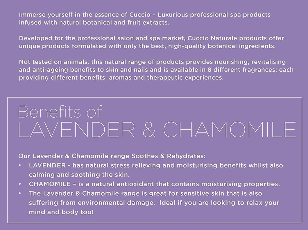 Cuccio Full Hand Treatment - Cuticle Oil 2.50 Oz and Butter Blends Moisturizing Scented Body Cream, 8 Oz (Lavender)