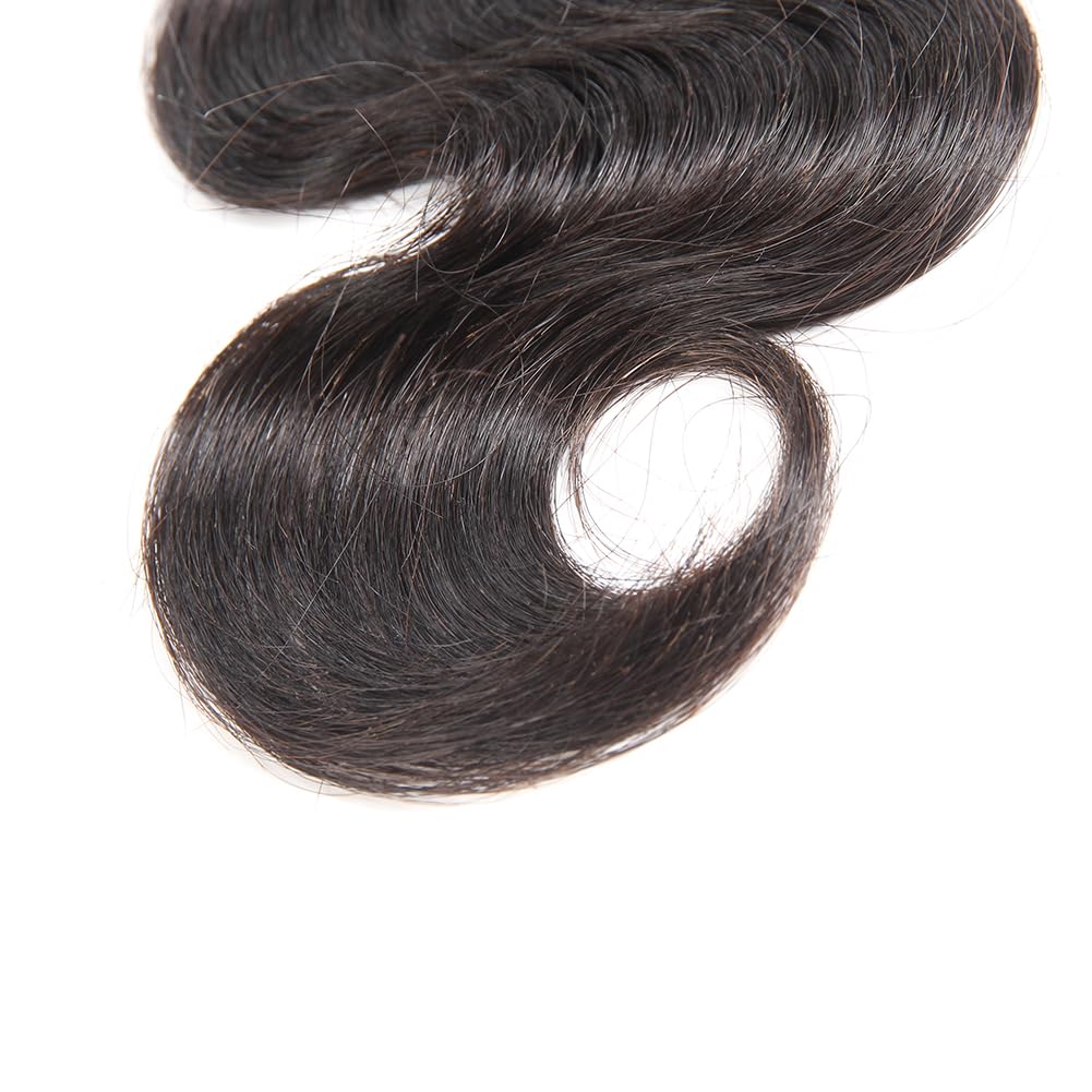 10A Brazilian Body Wave Bundles 22 24 Inch Human Hair 100% Unprocessed Virgin Human Hair Body Wave 2 Bundles Hair Weave Bundles Natural Black for Women