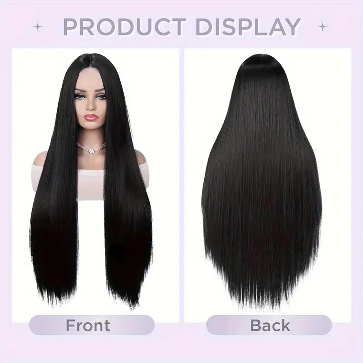 20 inch Straight Lace Front Wigs Human Hair 250% Density Wig 13 x 4 Lace Front Glueless Wigs Pre Plucked Pre Cut Virgin Wigs for Women Natural Black