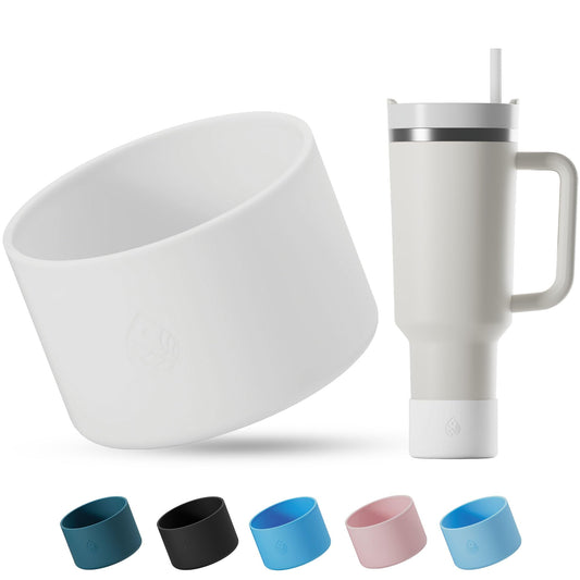 REUZBL Pastel Silicone Bottle Boot Sleeve for Stanley Tumblers 20-40oz, Hydro Flask Tumblers, Simple Modern Tumblers, Iron Flask Tumbler, Similar Tumblers, Tumbler Water Bottle Accessory