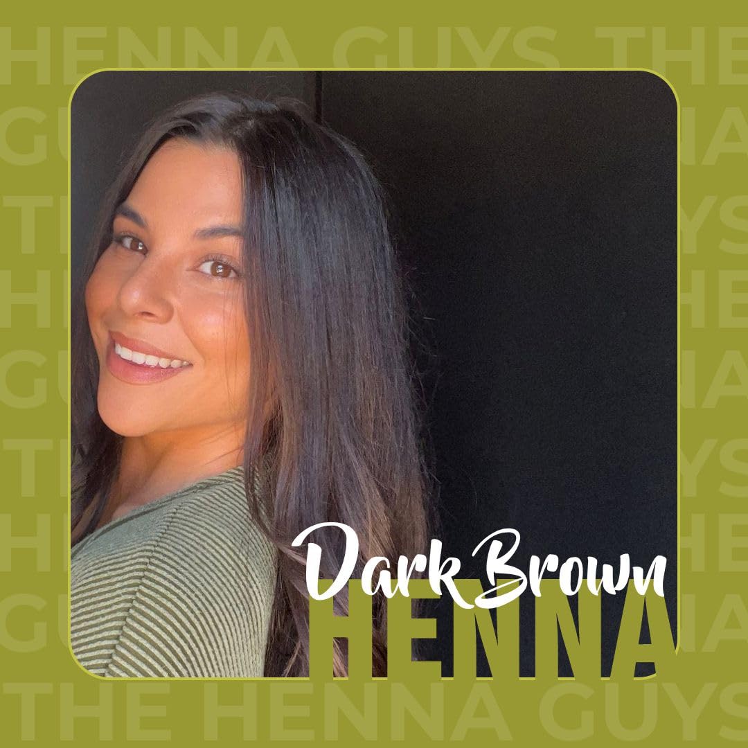 2 Packs Of Dark Brown Henna Hair & Beard Color/Dye 150 Grams - Natural Hair Color, Plant-based Hair Dye - The Henna Guys