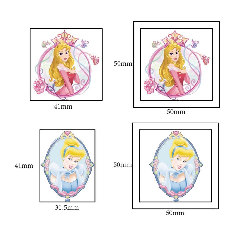 20 Sheets Princess Temporary Tattoos for Kids, Disney Princess Birthday Party Favors, Cute Cartoon Princess Decoration Sticker Gifts for Girl Boys Home Activity Class Prizes Carnival Christmas Rewards