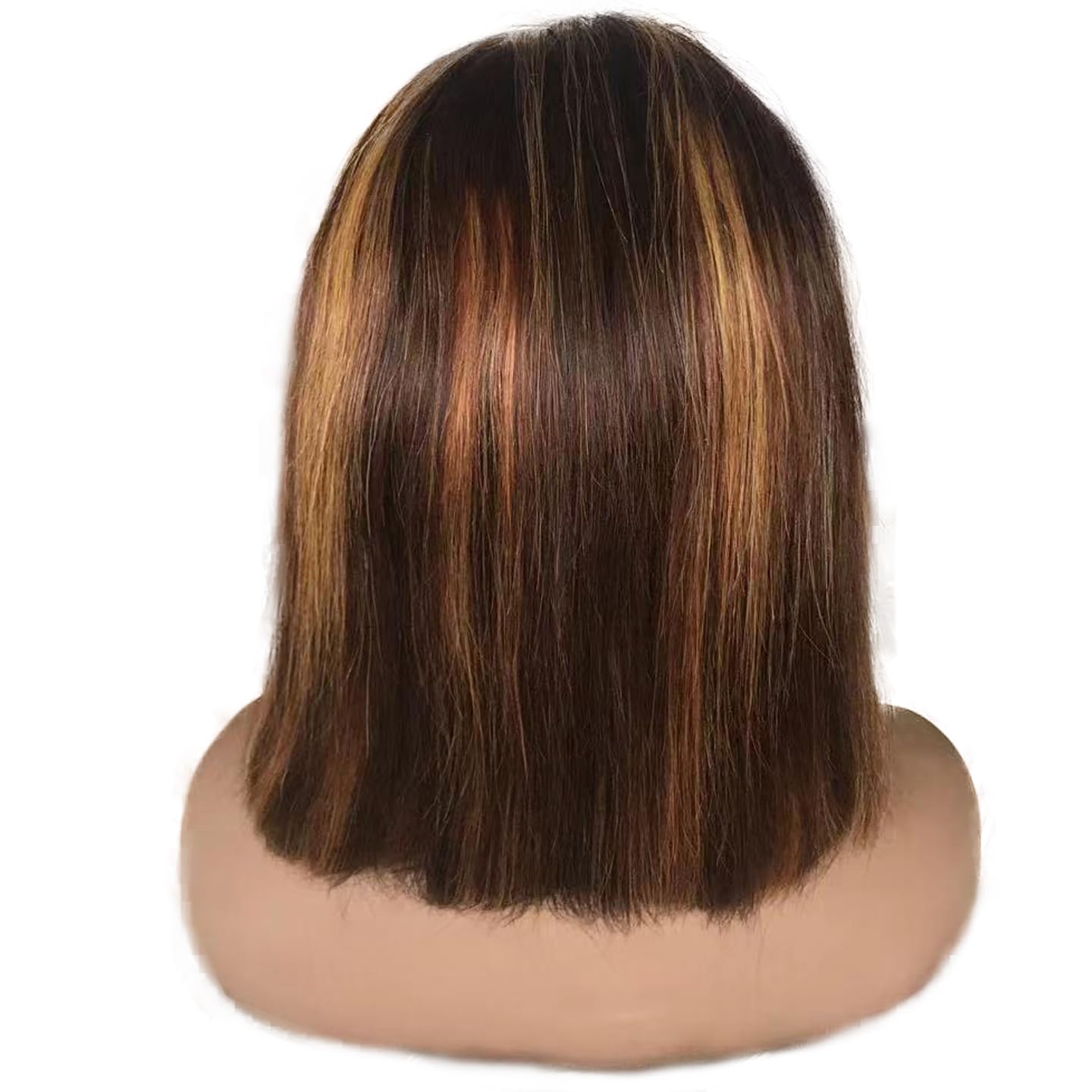 # 4/27 Ombre Honey Blonde Bob wig Highlight Lace Front Human Hair 13x4 HD Lace Front Bob Wigs Human Hair Straight Frontal Bob Wigs Glueless Wigs Human Hair Pre Plucked 180% Density Wigs 16 Inch
