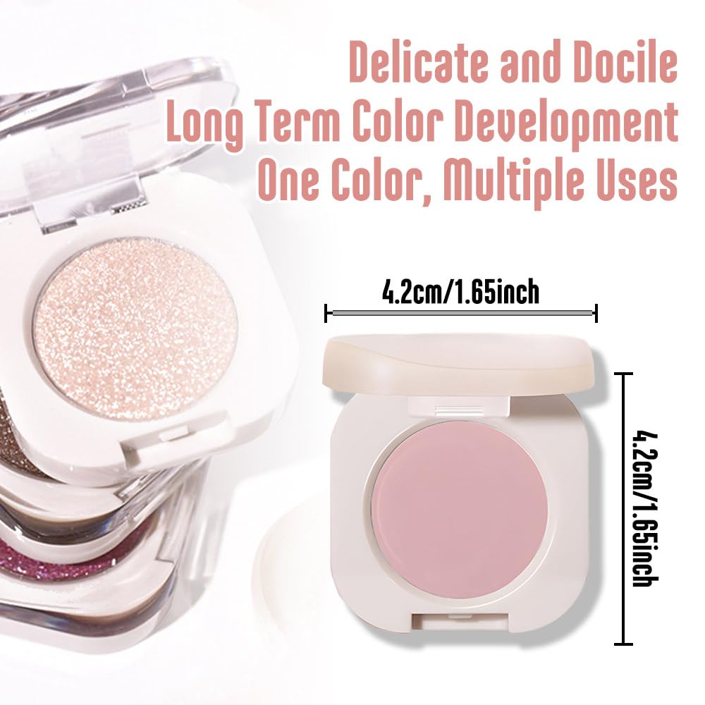 CAKAILA Single Nude Pink Matte Eyeshadow,Bright High Pigment Intense Monochrome Eye Shadow,Apply Makeup Easily,Matte Pressed Powder Single Eyeshadow,24 Hour Eye Makeup Longwear Waterproof,Blendable