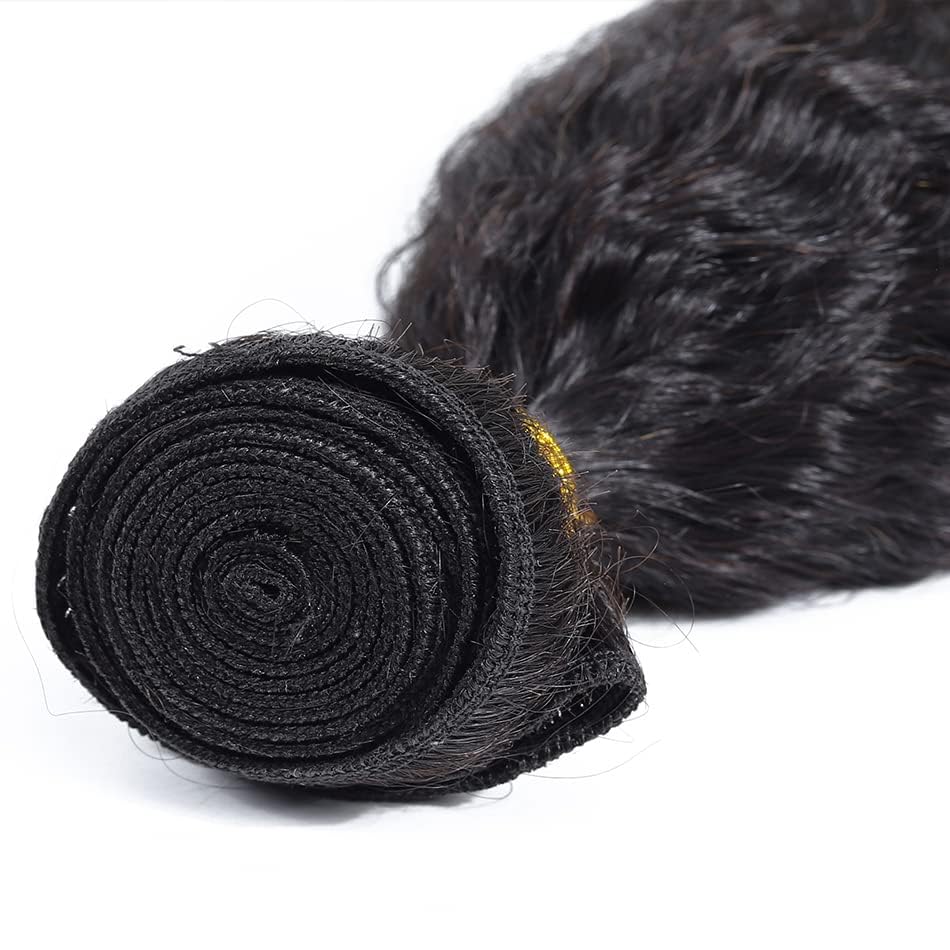 Habiliana Bundles Human Hair Yaki Wave Natural Human Hair Bundles Unprocessed Brazilian Virgin Hair Bundles Natural Human Hair Quick Weave Hair Extension