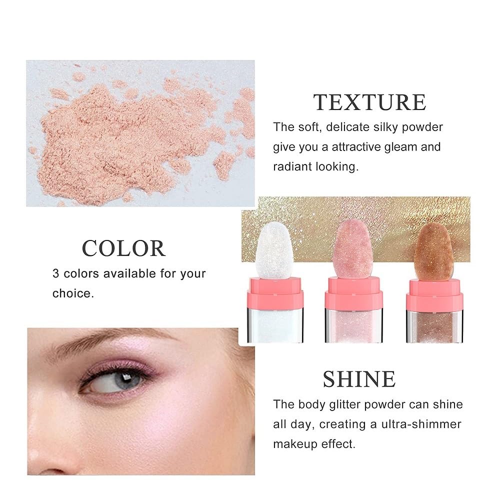 Green Glitter Powder,Holographic Sparkling Neon Outfit Party Theme Accessories Body Highlighter Makeup for Women. (04-Green)