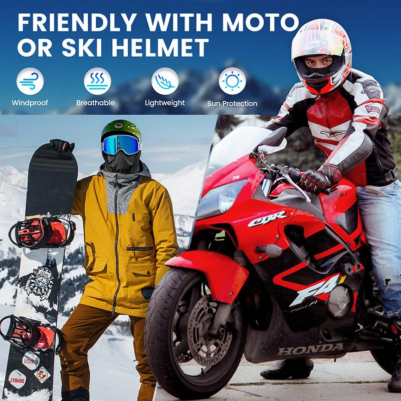 Adjustable Balaclava Face Mask, Ice Silk Design, 2-Pack Shiesty Ski Mask for Men, Women, and Kids, UV Protection Sun Hood (Silk, White)