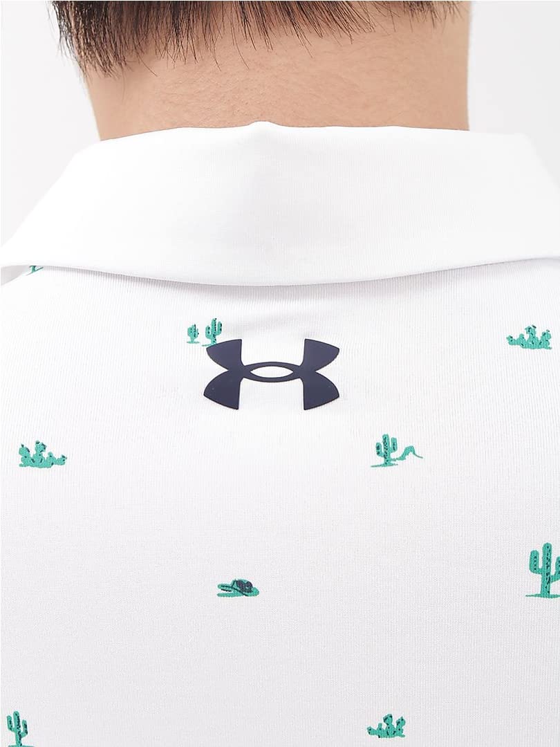 Under Armour Playoff 3.0 Printed Mens Golf Polo Midnight Navy White S