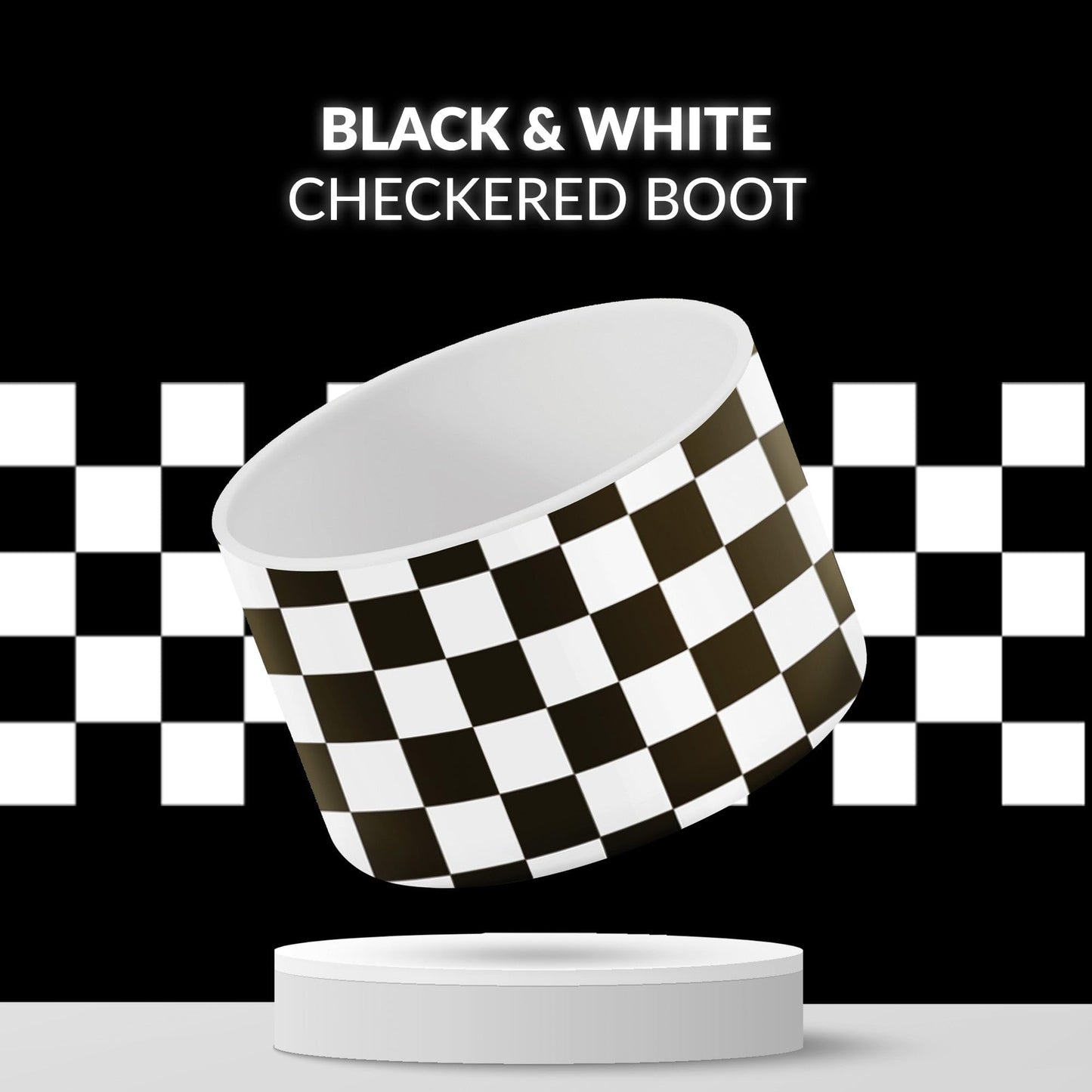REUZBL Checker Silicone Bottle Boot Sleeve for Stanley Tumblers 20-40oz, Hydro Flask Tumblers, Simple Modern Tumblers, Iron Flask Tumbler, Similar Tumblers, Tumbler Water Bottle Accessory