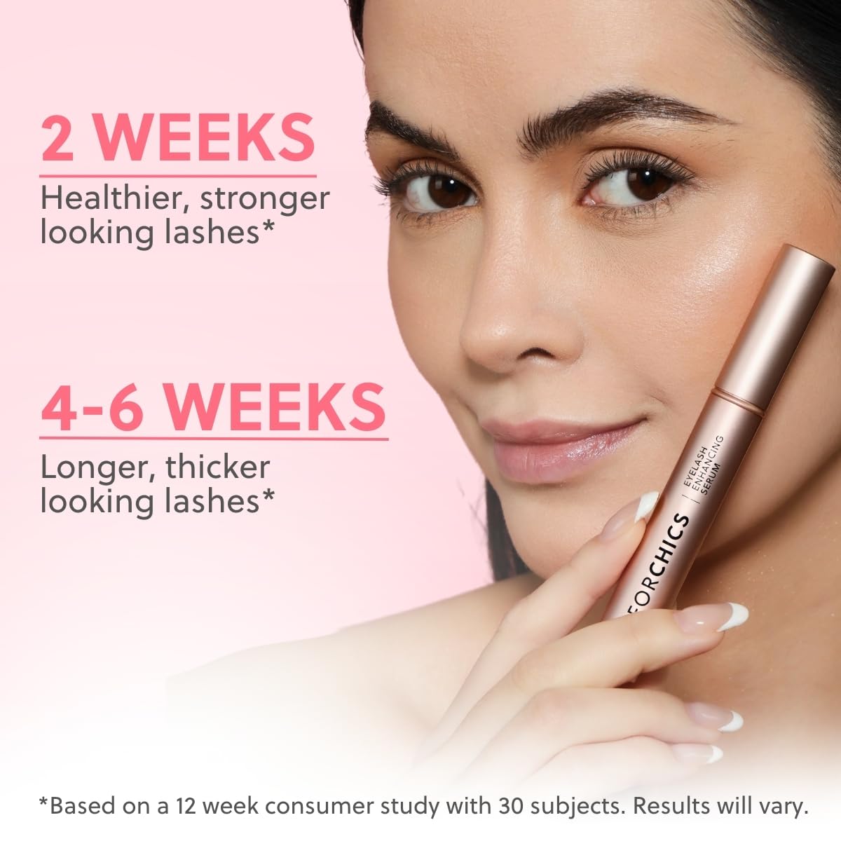 Lash & Brow Growth Bundle – Hormone-Free Enhancer for Longer Lashes & Fuller Brows – Vegan, Natural & Gentle Serum Duo for 24/7 Nourishment & Strengthening [2x 0.10 fl. oz / 3ml]