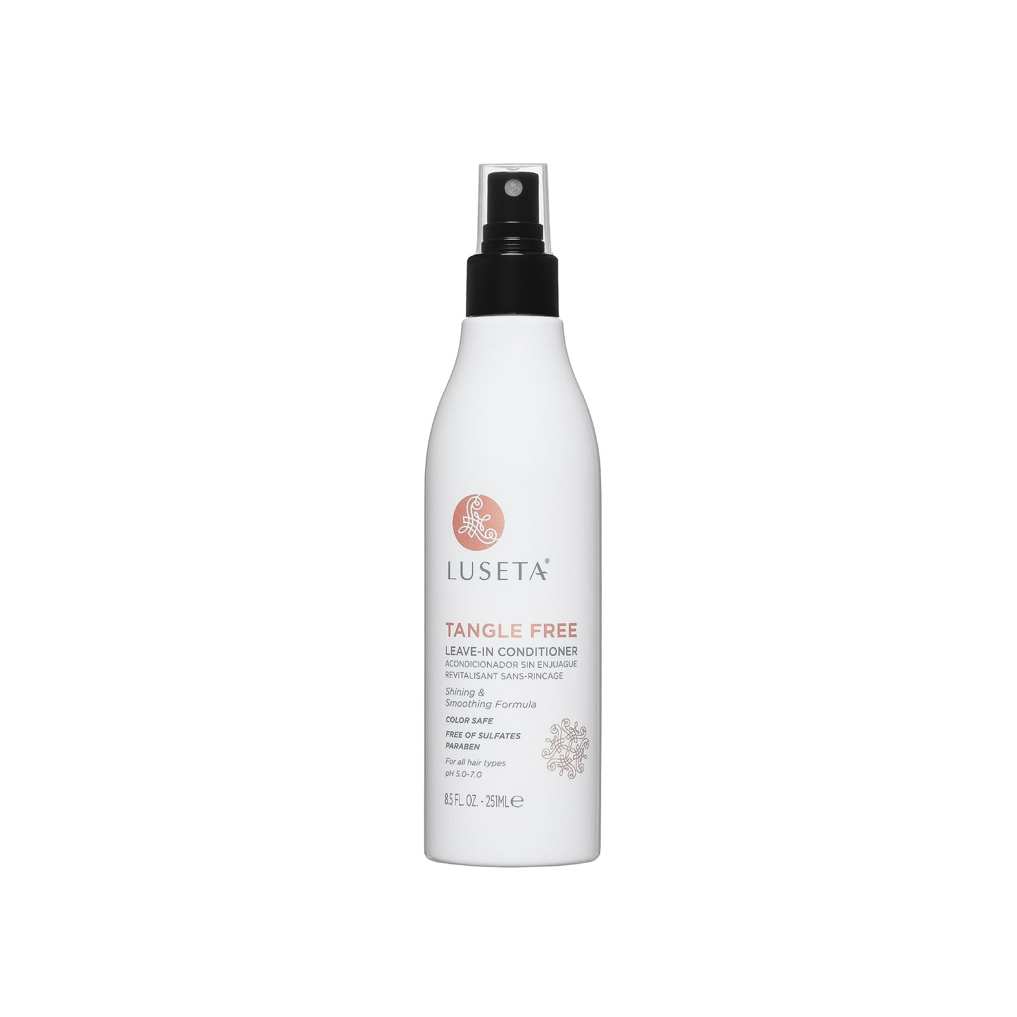 Luseta Tangle Free Leave-in Conditioner for Women Sulfate Free Conditioner for Detangling with Keratin and Argan Oil, Color Safe Leave in Conditioner for Curly and Wavy Hair 8.5oz