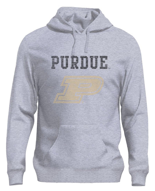 NCAA Officially Licensed Apparel Boilermakers Purdue University Apparel Unisex Logo Hoodie Purdue02H Gray Small