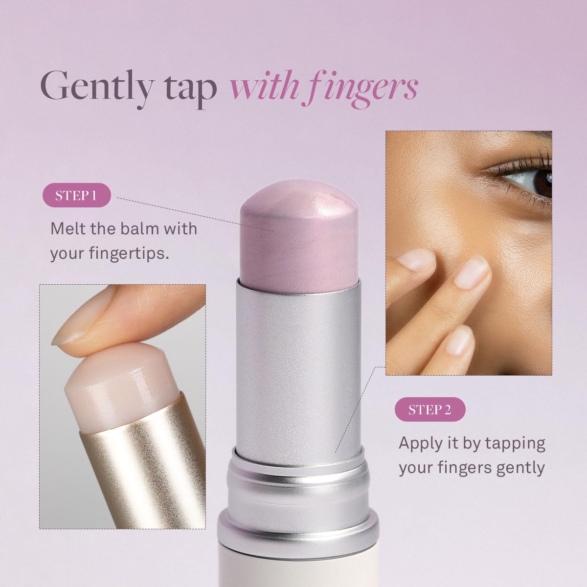 hince True Dimension Radiance Balm 10g - Shimmer Glow Face Highlighter Stick, Translucent Colors, Cream Blush Stick, Glass Skin in a Balm, Korean Beauty, Natural Makeup (GLEAMING, LT003)