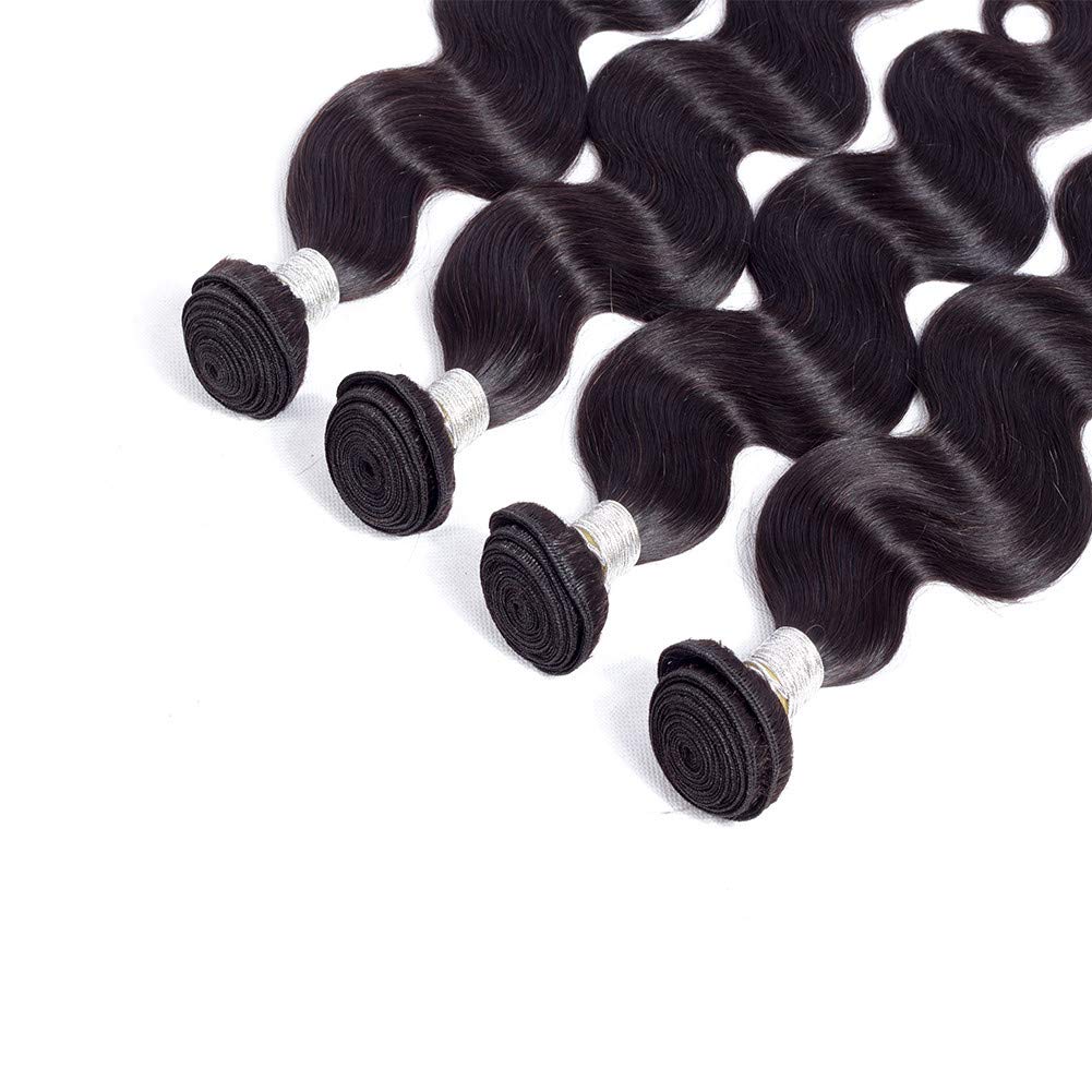 10A Brazilian Body Wave Bundles Human Hair 20 20 22 22inches Unprocessed Body Wave Human Hair Bundles Brazilian Body Wave Hair 4 Bundles Natural Color
