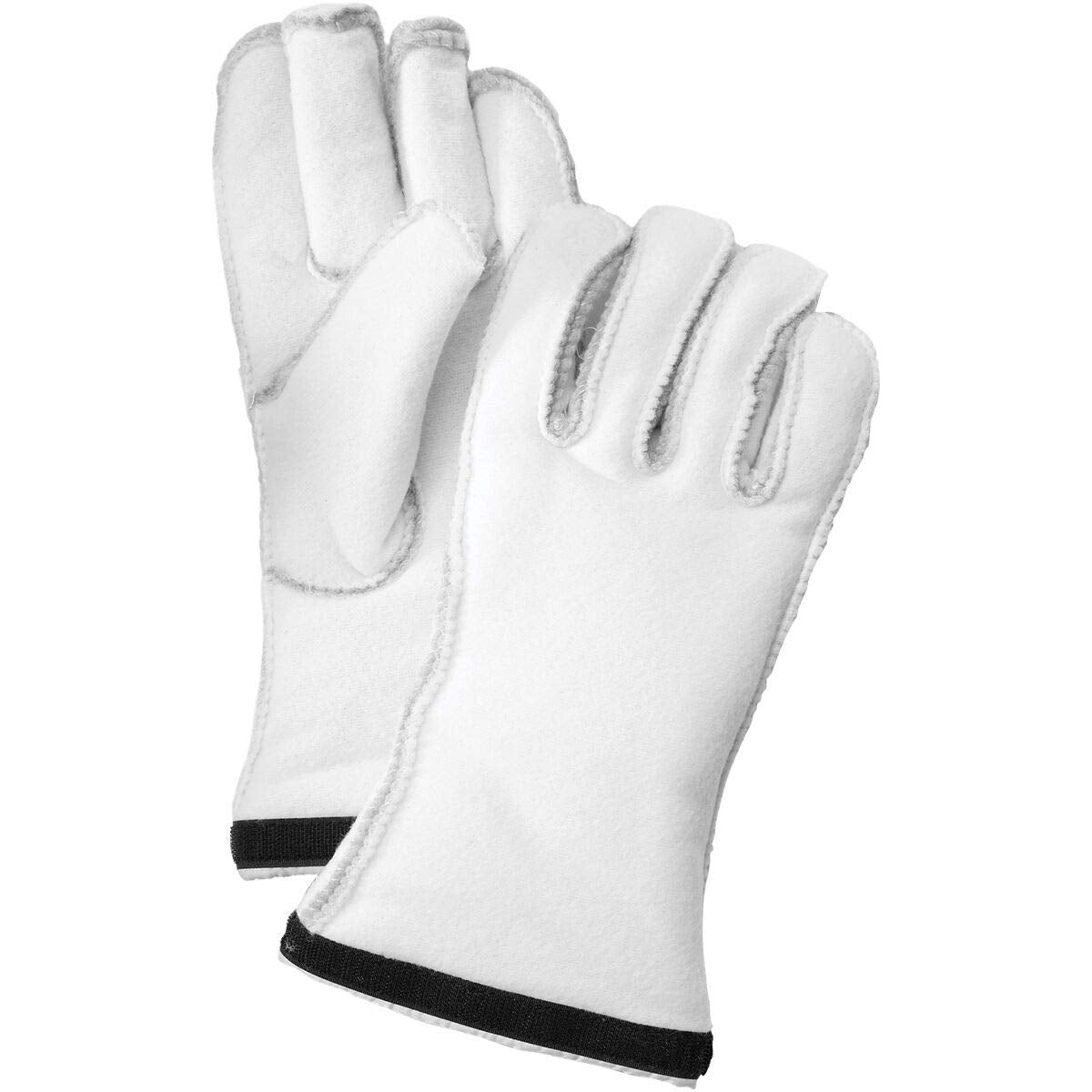 Hestra Unisex Heli Ski Liner 5-Finger I Insulated Glove Liner - Off White - 13