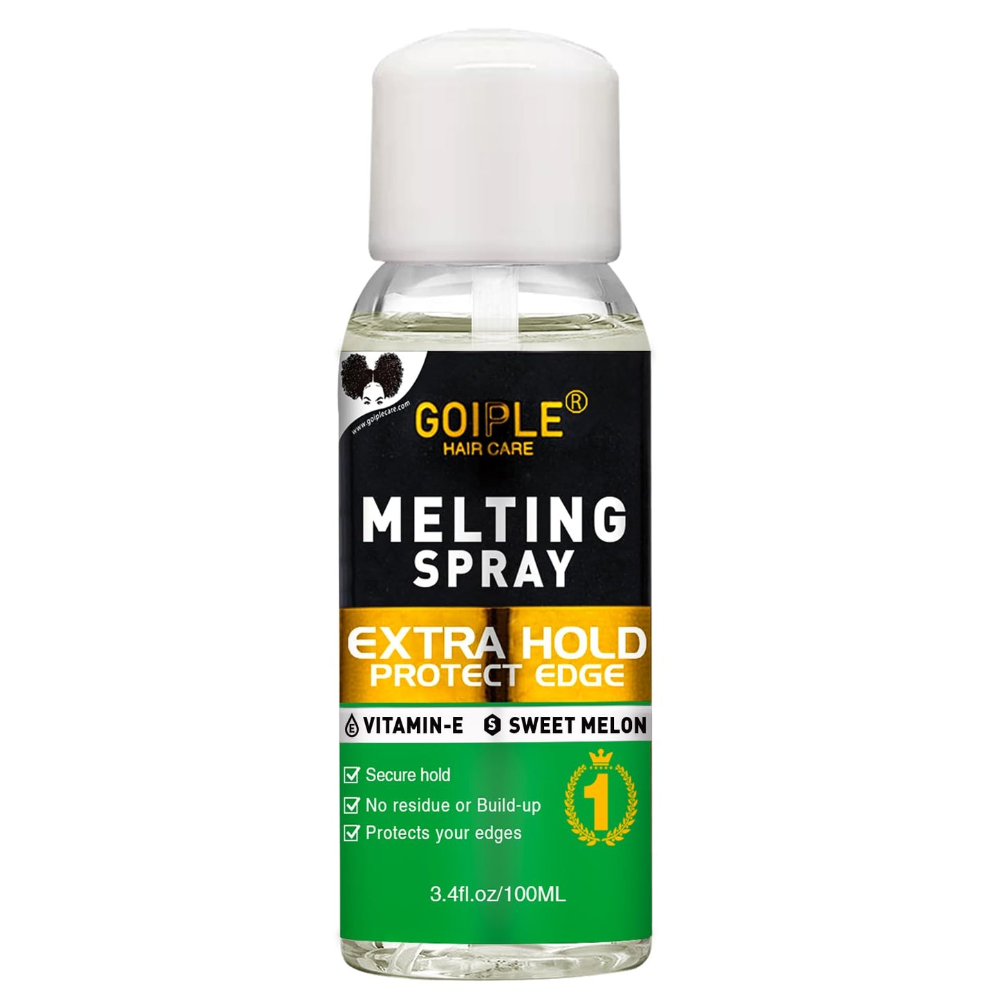3.4 fl oz Lace Melting and Holding Spray Glue-Less Hair Adhesive for Wigs, Extra Hold Lace Melting Spray Adhesive Wig Spray for Closure Wigs Extensions, Wig Melting Spray Strong Natural Forming Hold
