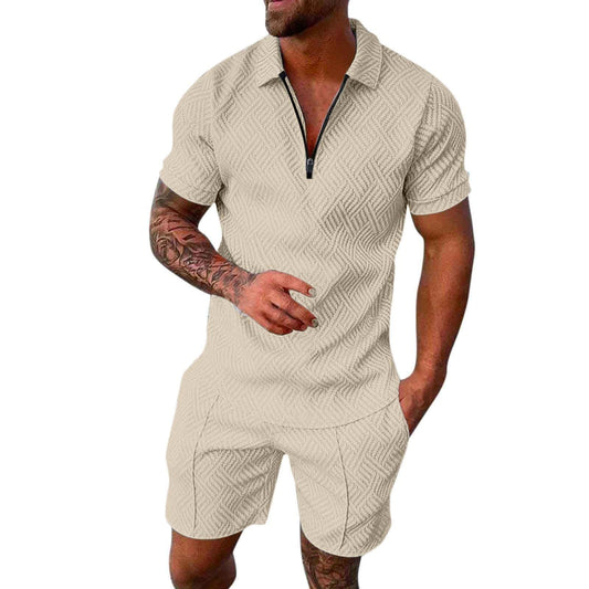 ZYXTIM Long Sleeve Shirts for Men American Flag Shirts for Men Shirts for Men Fashion Collared Shirt Mens Work Polo Shirts Knitted Polo Shirts for Men(Beige,Large)