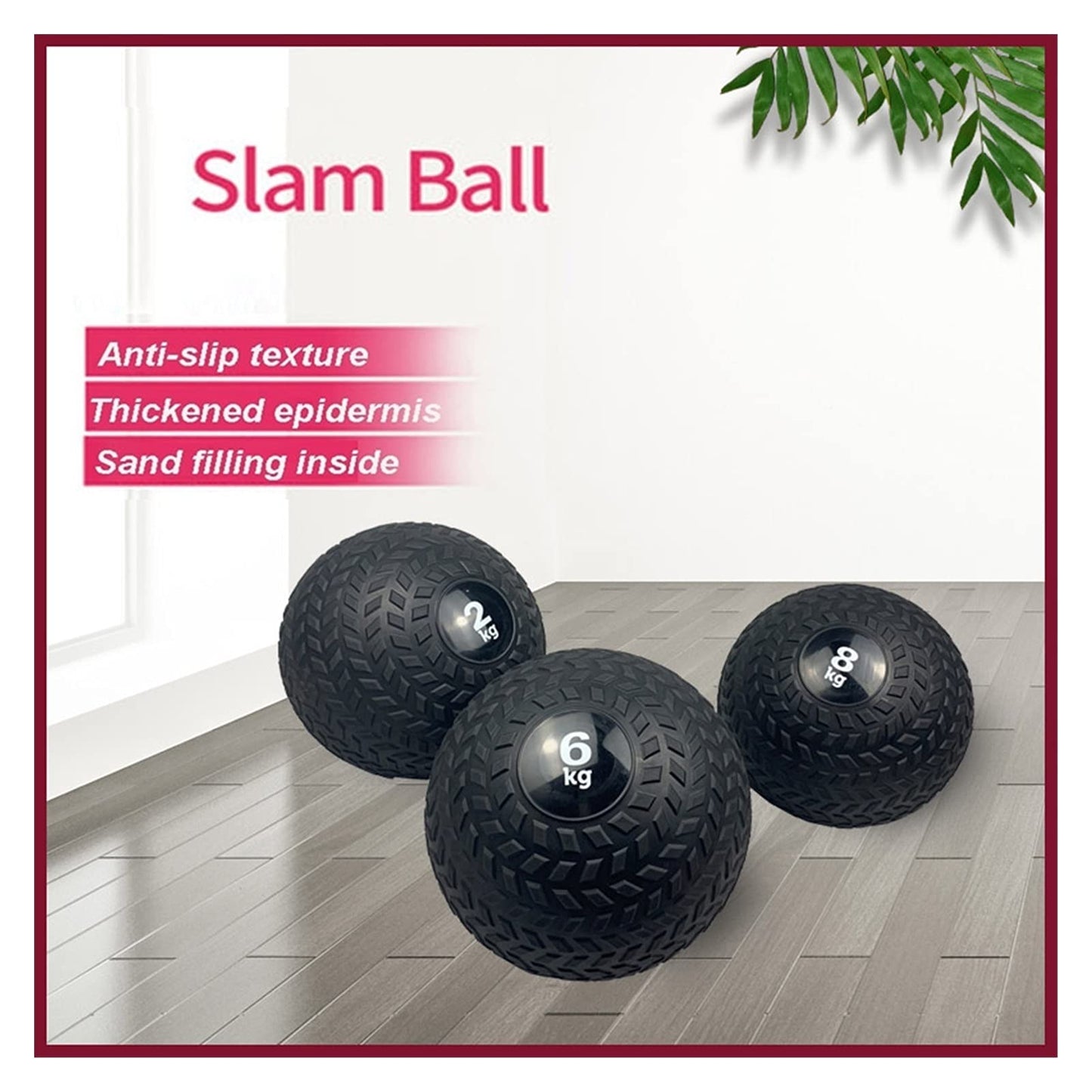 Medicine Ball Medicine Ball Slam Ball, Male and Female Core Strength Training Cross-Training Fitness Ball, Home Gym Multifunctional Fitness Equipment (Size : 5kg/11lb)