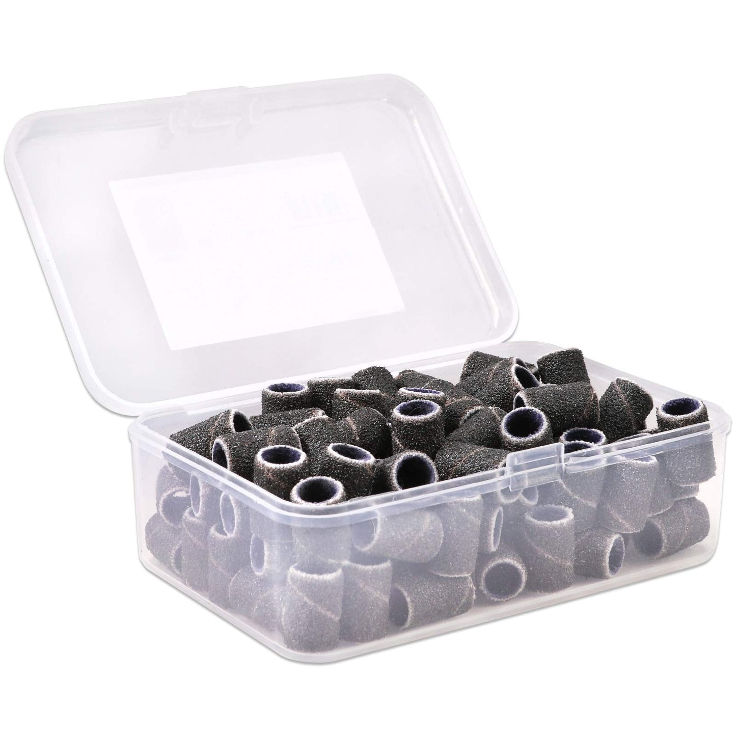 100 Pcs Large Black Nail Drill Bits Sanding Bands for Nail Drill 80 Coarse Grit – Nail File for Acrylic Nail Gel Manicures Pedicure