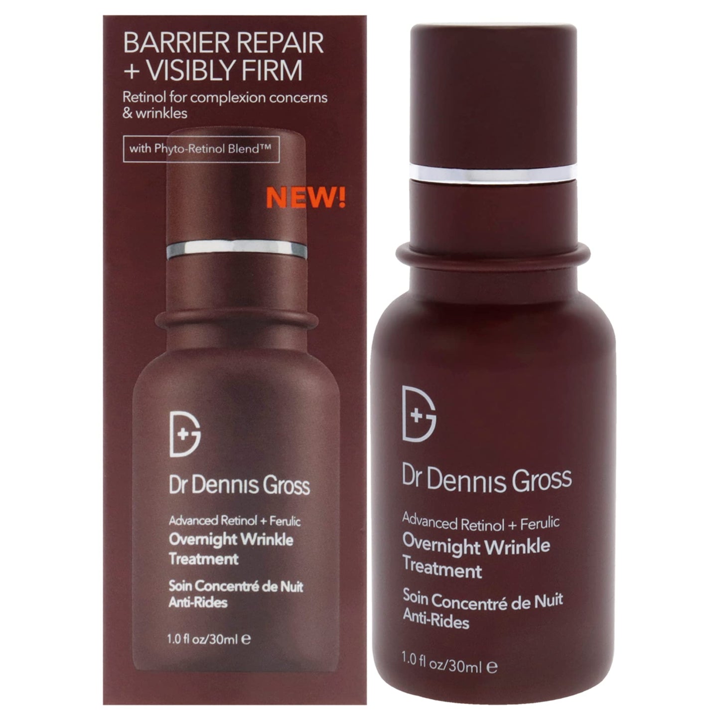 Dr Dennis Gross Ferulic Plus Retinol Wrinkle Recovery Overnight Serum Unisex Serum 1 oz