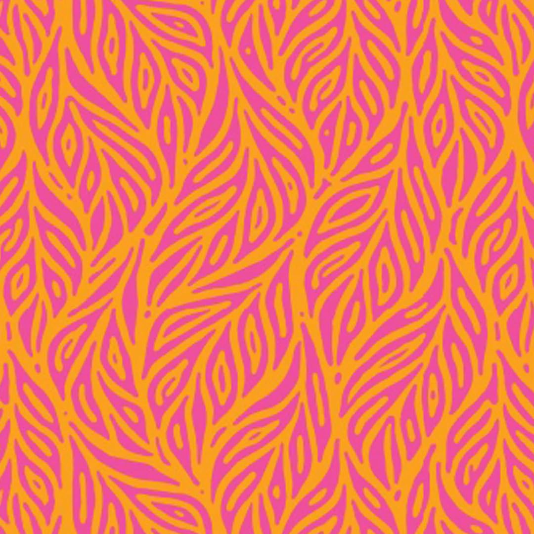 IBKUL Athleisure Wear Sun Protective UPF 50+ Icefil Cooling Tech Sally Print Adjustable Length Long Sleeve Polo - 48655 Orange Peel/Hot Pink Sally M
