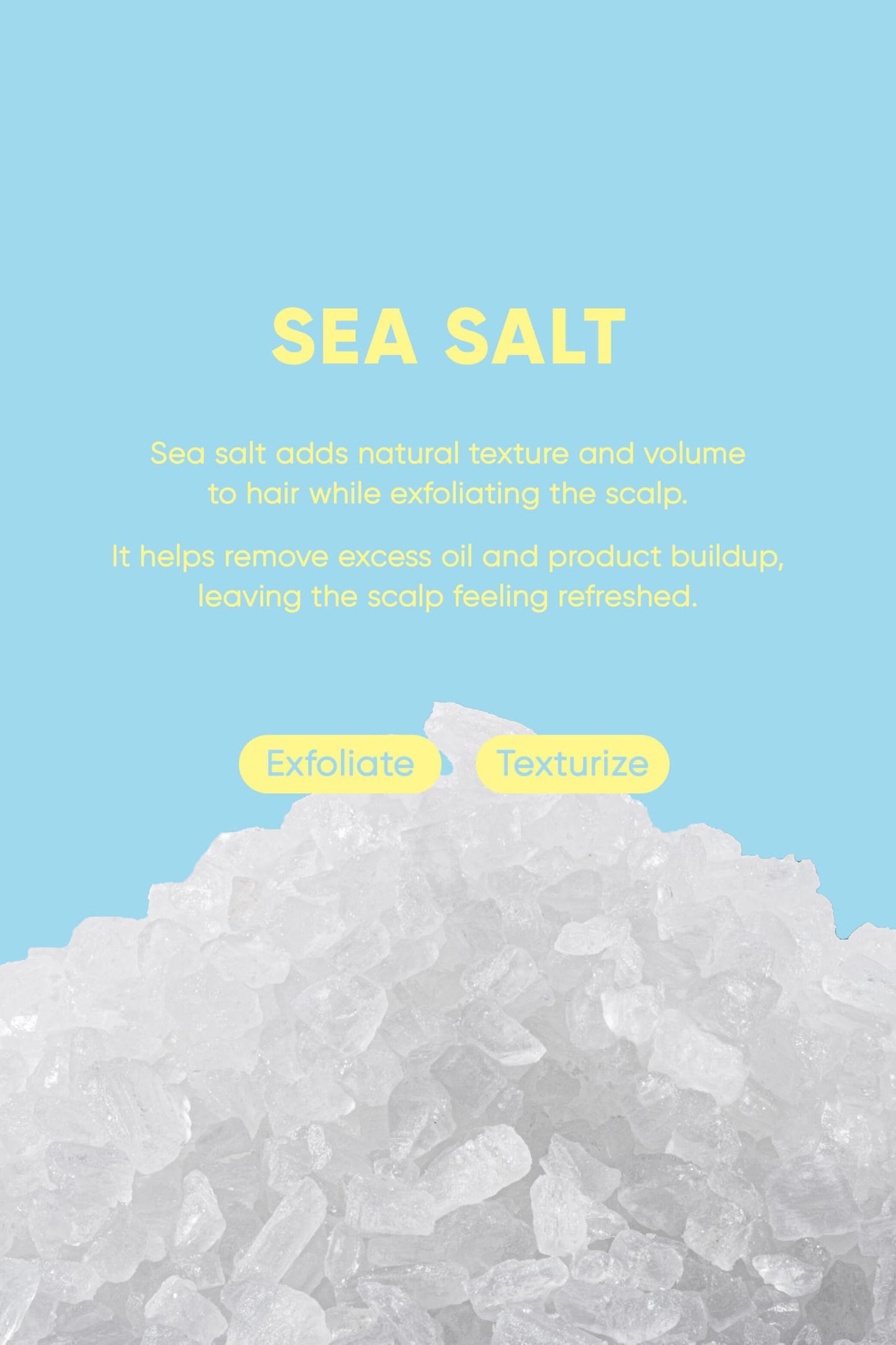 MARS MADE Sea Salt Shampoo Bar 2.0 - Hydrating & Moisturizing Natural Hair Soap Bar Shampoo for Hair Volume & Scalp Nourishment - Bathing Soap Solid Shampoo for All Hair Types (120g, 4.23oz)