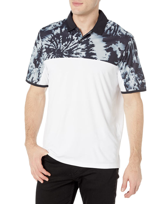 Oakley Mountain Dye Color Block Polo, Blackout, X-Large