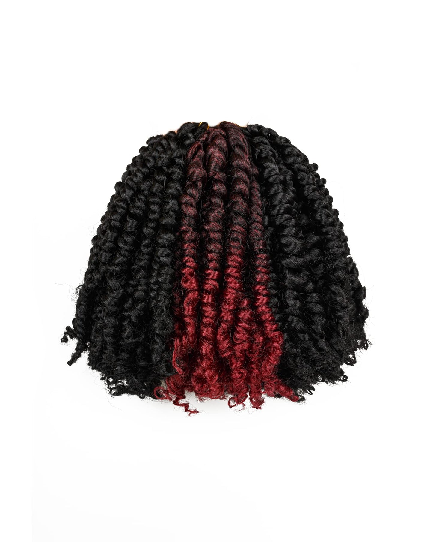 6 Inches 9 Packs Passion Twist Crochet Hair-Mixed Color Combo Pack(7 packs 1B+2 packs T1B/BUG),Pre-twisted Pre Looped Soft&Bouncy Synthetic Braided Hair Extensions For Black Women(6"-9 Packs,1B+TBUG)