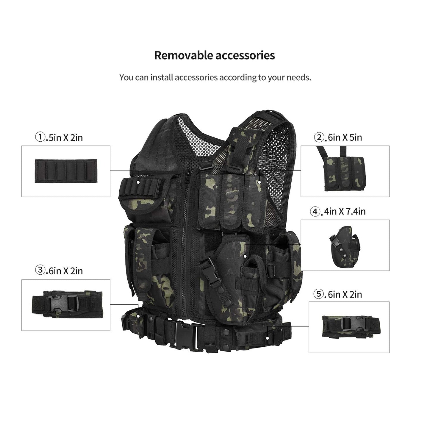 GZ XINXING Tactical Airsoft Paintball Vest