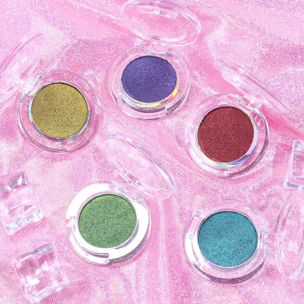 evpct Mermaid Chameleon Eye shadow Palette Duochrome MultiChrome Makeup, Fairy Green Glitter Shimmer Loose Eyeshadow Palette High Pigments Chameleon Chrome Holographic Eyeshadow MultiChrome