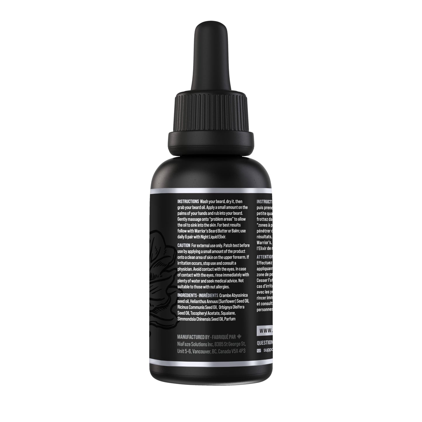 The Beard Struggle - Day Liquid Tonic Beard Oil - Silver Collection (Alfheim's Forests) - Beard Oil for Men - Moisturize, Softens Hair, Reduces Itch - Day Time Beard Growth Oil (1 Fl oz)