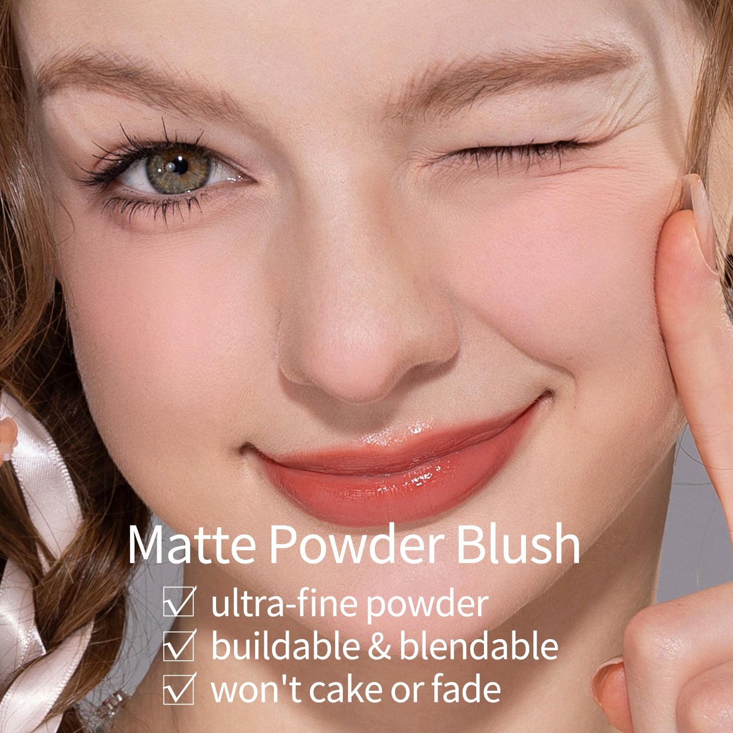 Flower Knows Swan Ballet Embossed Blush,Matte Finish,Buildable & Blendable Makeup Blush for Cheeks,Soft & Long-lasting for Girls & Women(05 Dreamy Season,5g)