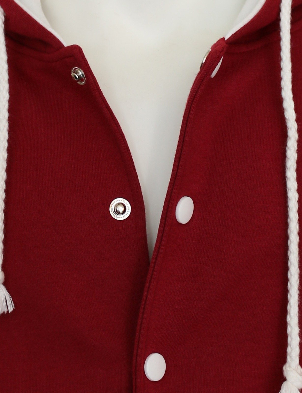 BCPOLO Hoodie Baseball Jacket Varsity Baseball Jacket Cotton Letterman Jacket Brown-White-XL