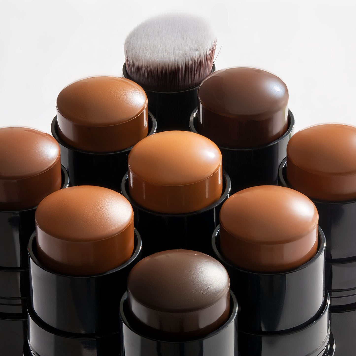 Black Radiance Color Perfect Foundation Stick with Soft Brush Applicator Duo – Buildable, Blendable Versatile Pigment-Rich Formula - Cashmere