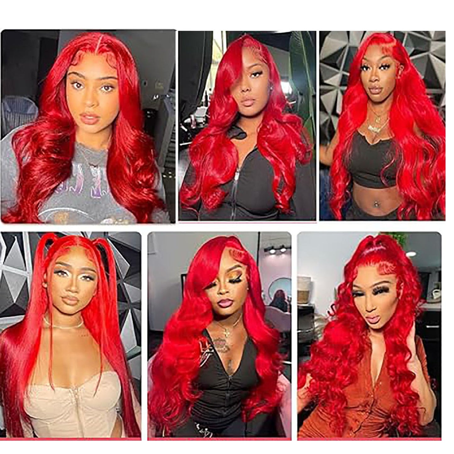 34 34 34 Inch Red Body Wave Bundles Burgundy Human Hair Bundles Peruvian Grade 8A Virgin Human Hair Extensions Burgundy Body Wave Bundles Human Hair Red Human Hair Bundles