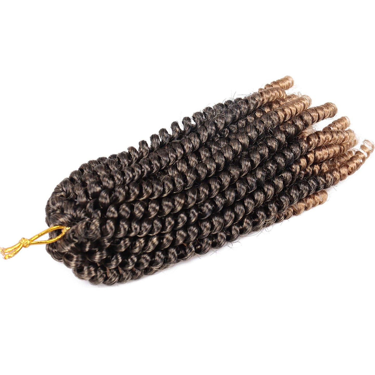 7 Packs Spring Twist Braiding Hair Spring Twists Bomb Twist Hair Synthetic Fiber Fluffy Twist Crochet Braids Low Temperature Fiber Crochet Hair for Women Braiding Hair (8inch,T1B/27)