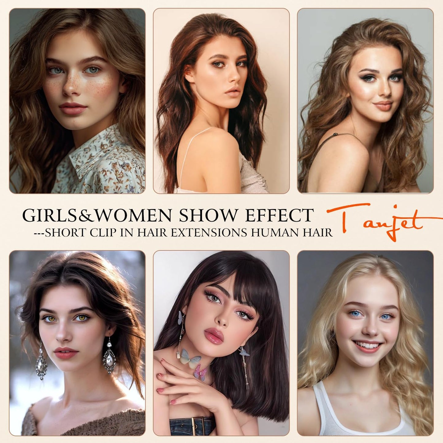 TANJET Hair Toppers for Women Human Hair Natural Invisible Hairpin Silky Straight Adding Hair Volume Hair Pieces for Thinning Hair Hair Clip in Extensions (#4 Medium Brown 12 Inch 17g/Pack/1pcs)