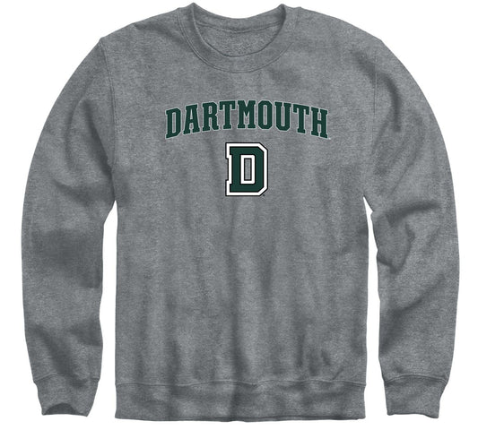 Barnesmith Dartmouth College Big Green Adult Unisex Crewneck Sweatshirt, Spirit, Charcoal Grey, Large