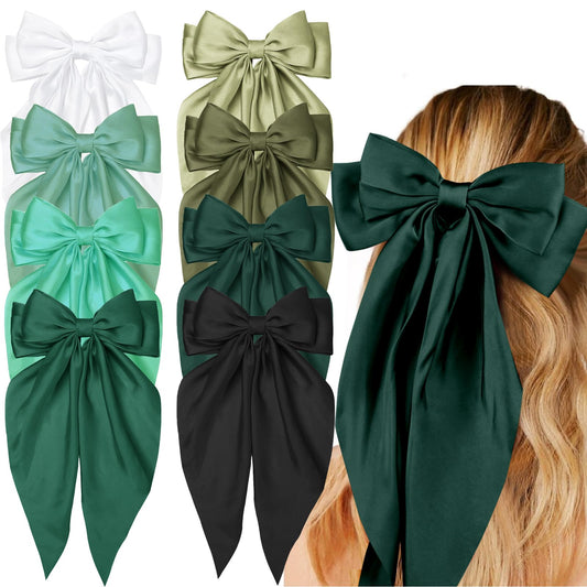 Hair Bows for Women Hair Ribbon Bow Hair Clips with Long Tails Vintage Hair Accessories for Women