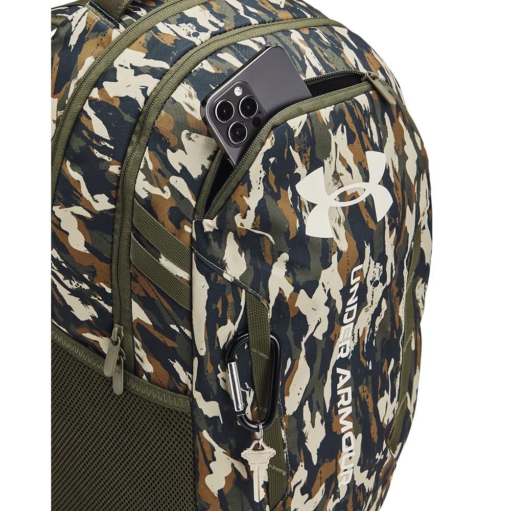 Under Armour Unisex-Adult Hustle 6.0 Backpack, (390) Marine OD Green / / Summit White, One Size Fits Most