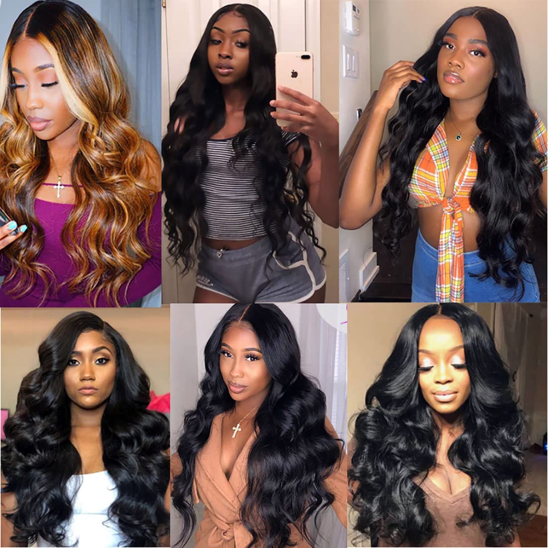 12A Brazilian Human Hair Bundles Body Wave 22 inch Single Bundle Virgin Hair Bundles Body Wave Bundles Human Hair 100G Natural Black Hair Extensions