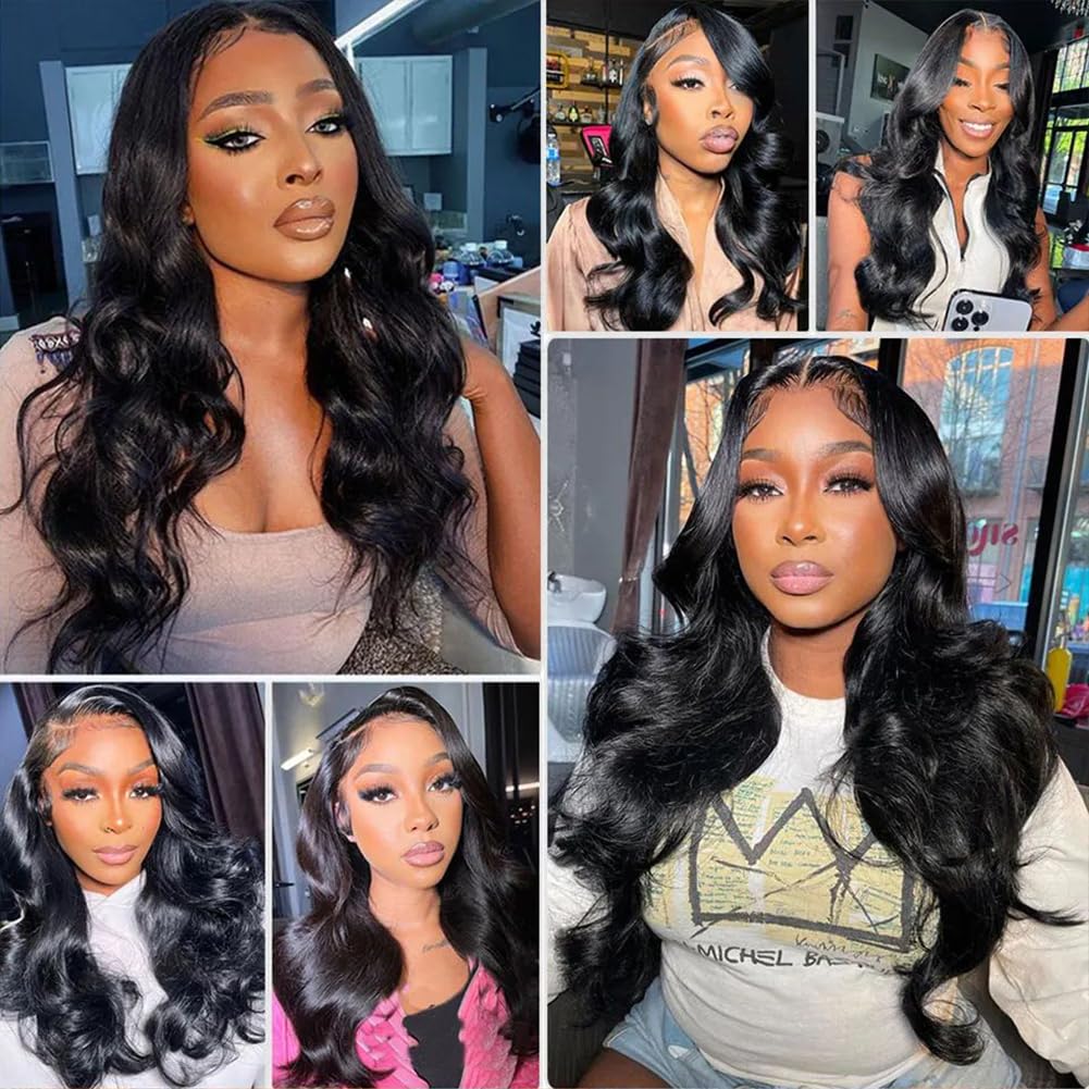 20 Inch 5x5 Body Wave Human Hair Wig 180% DensityWear and Go Glueless Wigs HD Lace Closure Wigs Human Hair Body Wave Lace Front Wigs Glueless Wigs Human Hair Pre Plucked Pre Cut